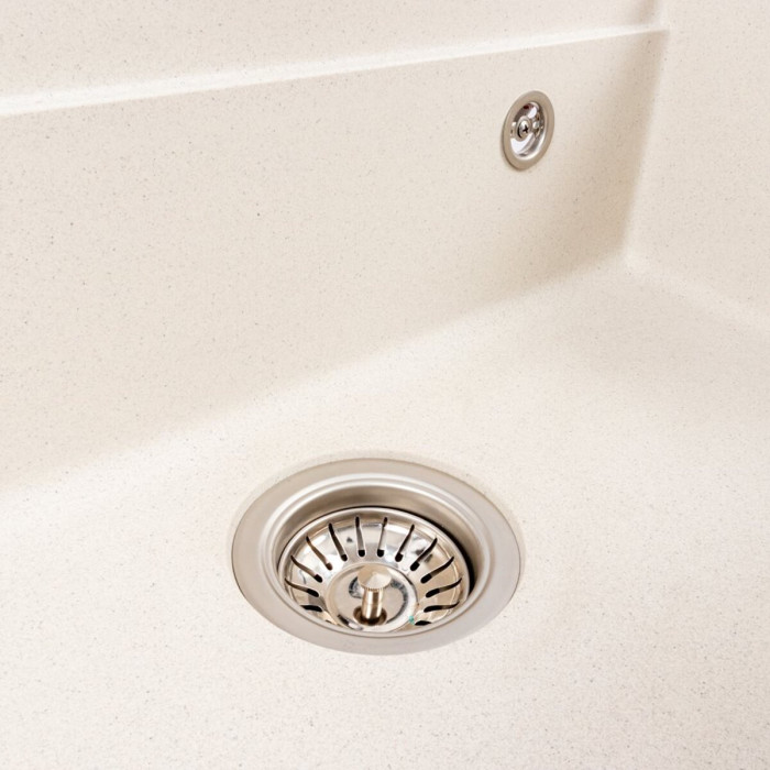 Valeso Irena 6846 white dotted - sink with faucet granite