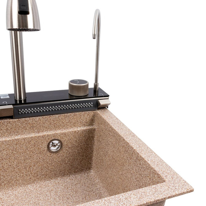 Valeso Irena 6846 Caramel — kitchen set with 68 cm granite sink