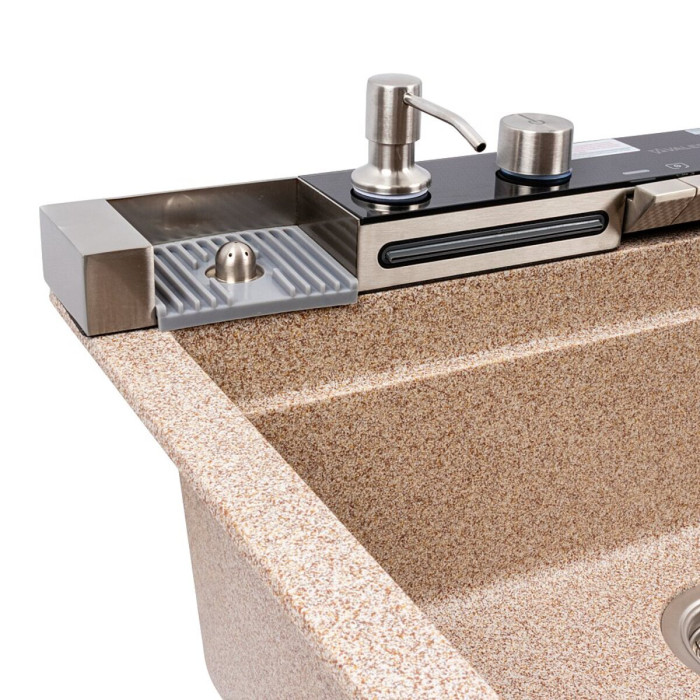 Valeso Irena 6846 Caramel — kitchen set with 68 cm granite sink