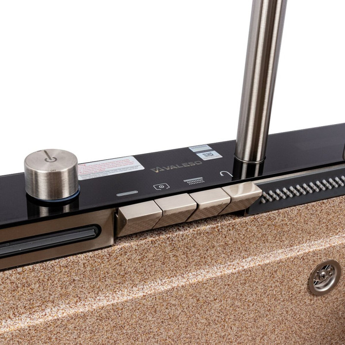 Valeso Irena 6846 Caramel — kitchen set with 68 cm granite sink