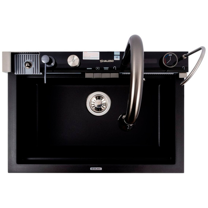 Valeso Irena 6846 чорний - кухонна станція на гранітній кухонній мийці 68 см