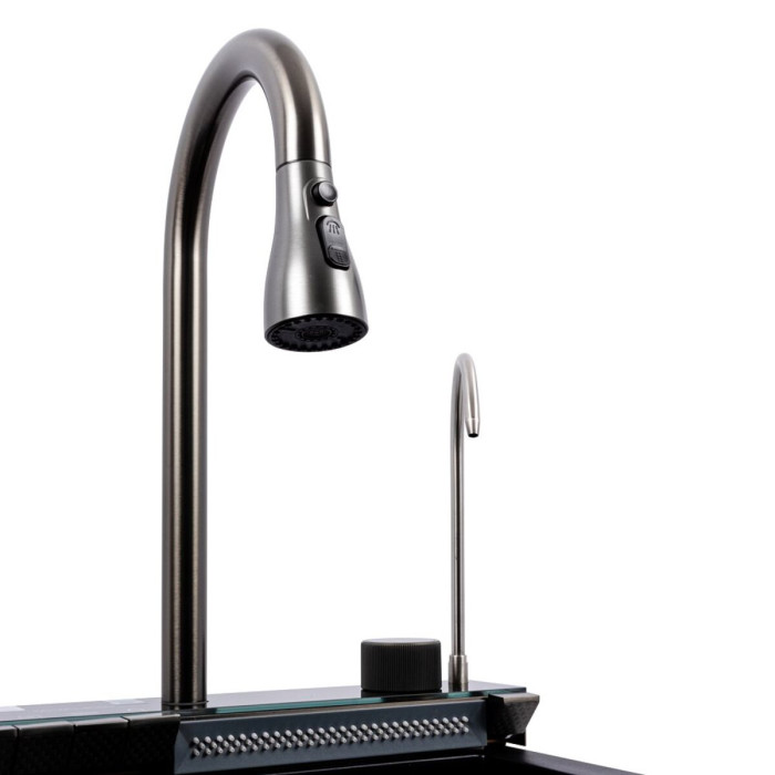 Valeso Irena 6846 чорний - кухонна станція на гранітній кухонній мийці 68 см