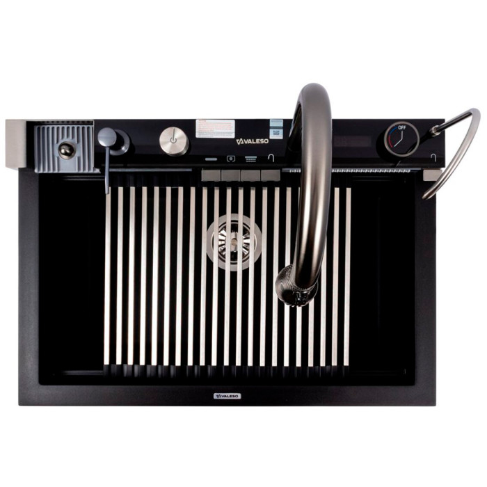 Valeso Irena 6846 чорний - кухонна станція на гранітній кухонній мийці 68 см