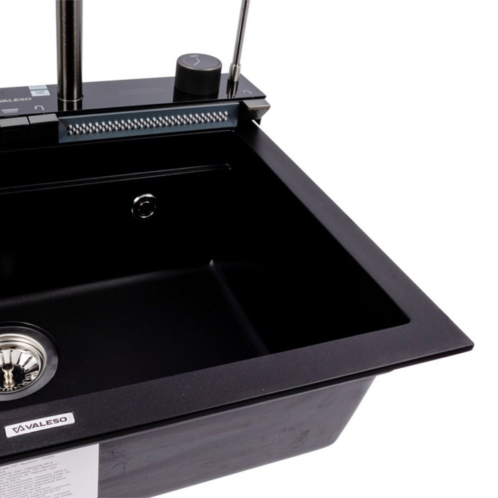 Valeso Irena 6846 чорний - кухонна станція на гранітній кухонній мийці 68 см