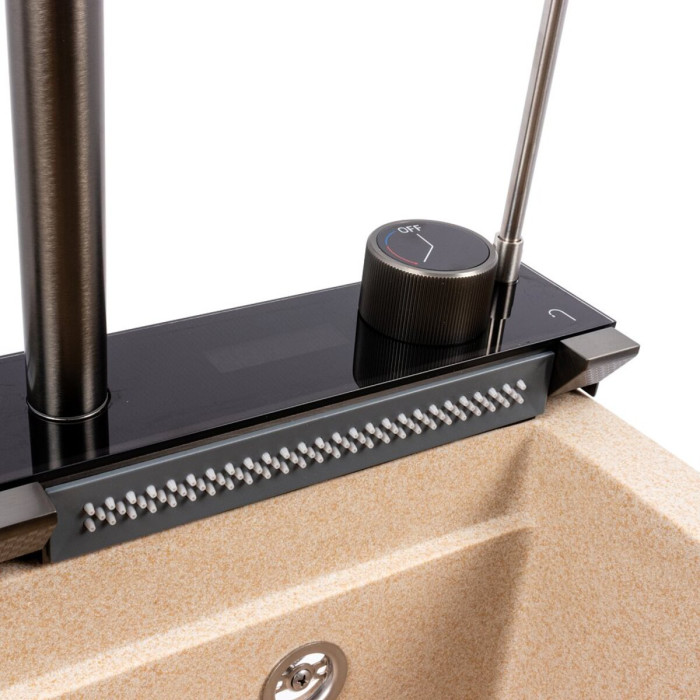 Valeso Irena 6846 safari - kitchen washing system based on a 68 cm granite inset sink