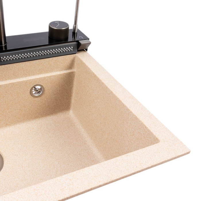 Valeso Irena 6846 safari - kitchen washing system based on a 68 cm granite inset sink