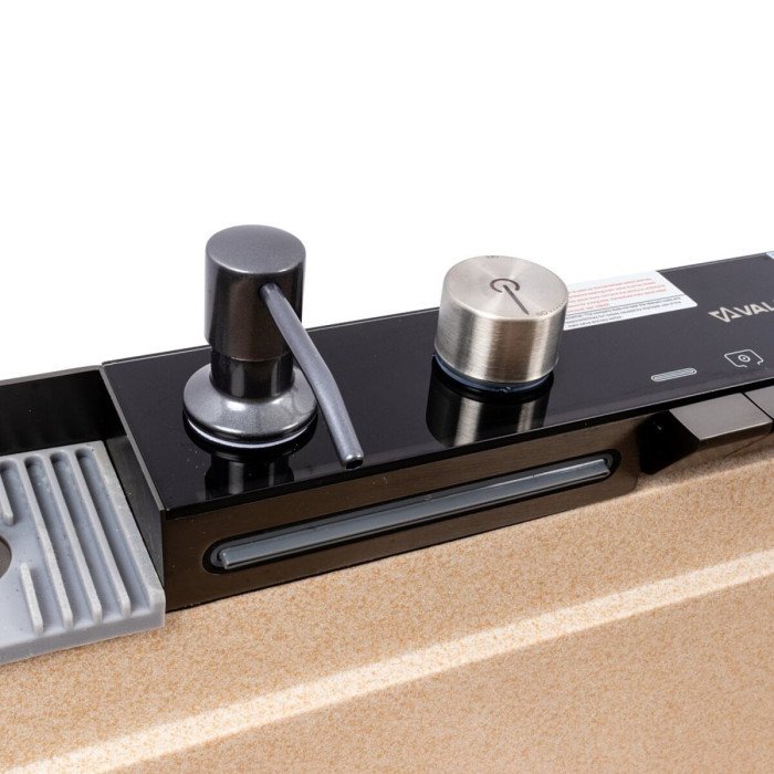 Valeso Irena 6846 safari - kitchen washing system based on a 68 cm granite inset sink