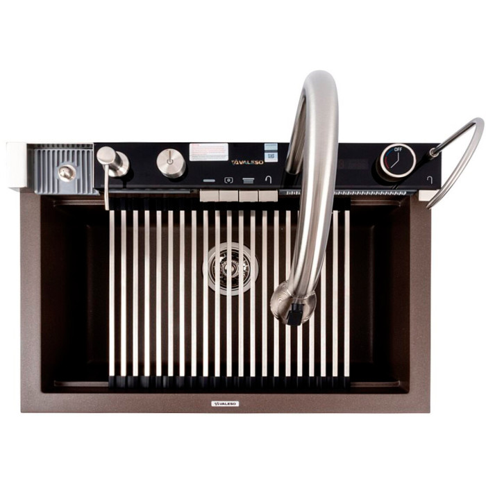 Valeso Irena 6846 Dark Rock — kitchen station based on a 68 cm stone sink