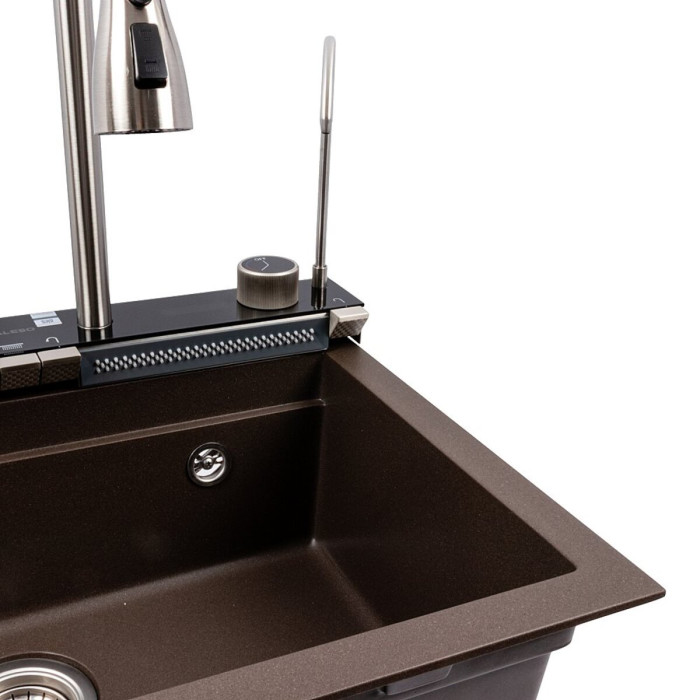 Valeso Irena 6846 Dark Rock — kitchen station based on a 68 cm stone sink