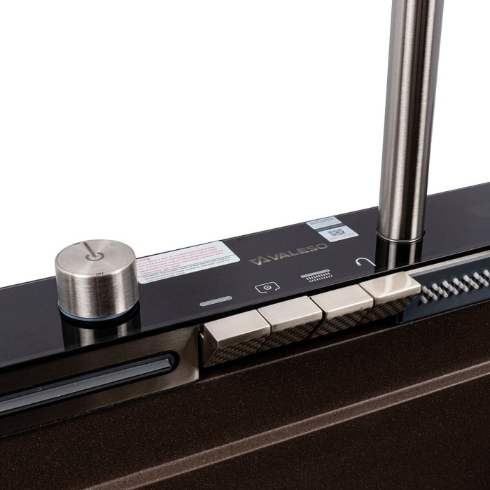 Valeso Irena 6846 Dark Rock — kitchen station based on a 68 cm stone sink