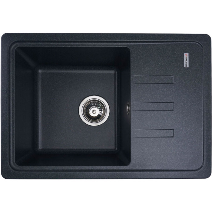 Valeso Liana 6243 anthracite – kitchen sink made of "engineered stone" with a matte surface, size 62×43 cm Valeso Liana 6243 anthracite – kitchen sink made of "engineered stone" with a matte surface, size 62×43 cm