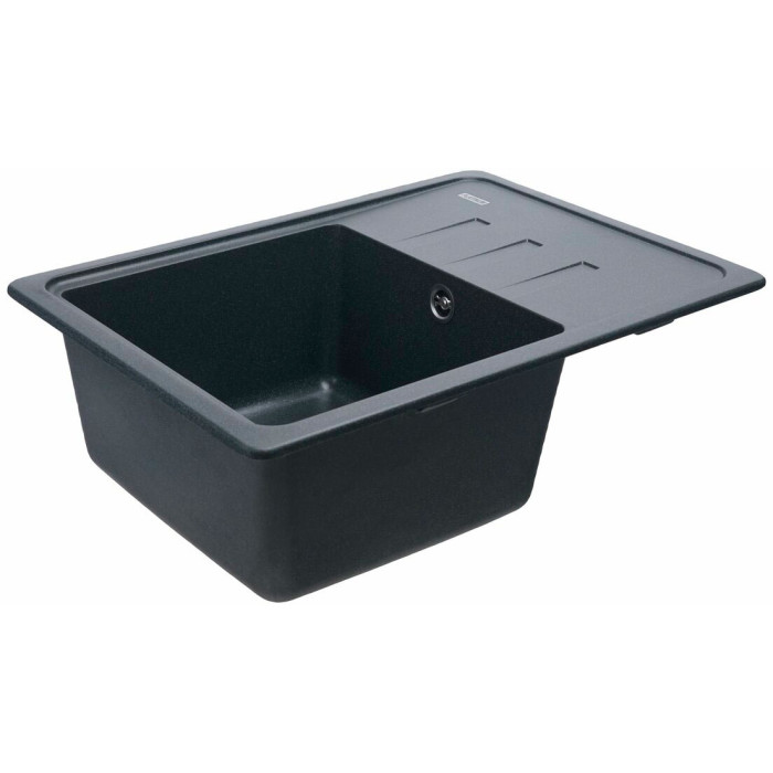 Valeso Liana 6243 anthracite – kitchen sink made of "engineered stone" with a matte surface, size 62×43 cm