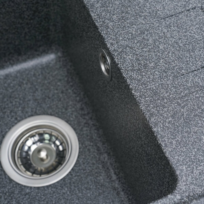 Valeso Liana 6243 Graphite – 62 cm built-in composite kitchen sink for countertop installation