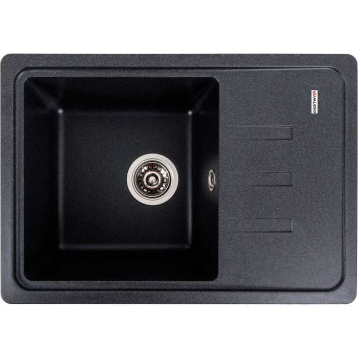 Valeso Liana 6243 Carbon Kitchen Sink 62×43 cm with Wing