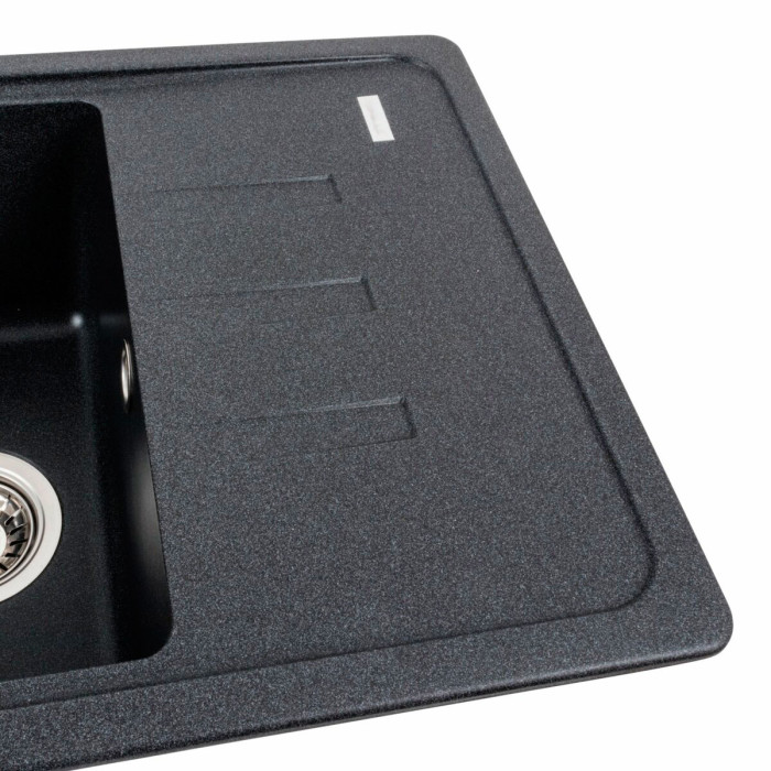 Valeso Liana 6243 Carbon Kitchen Sink 62×43 cm with Wing