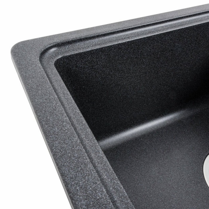 Valeso Liana 6243 Carbon Kitchen Sink 62×43 cm with Wing