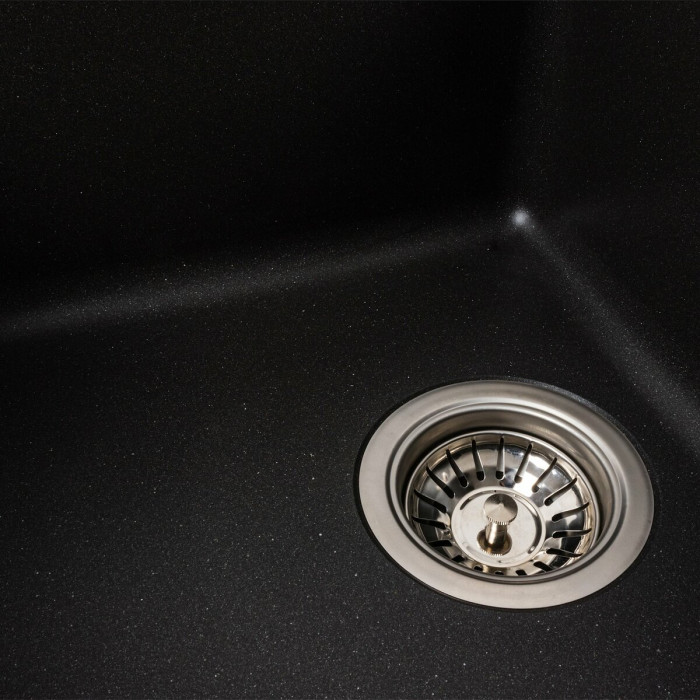 Valeso Liana 6243 Morion - ceramic granite kitchen sink 63 by 43 cm with a dish drying platform