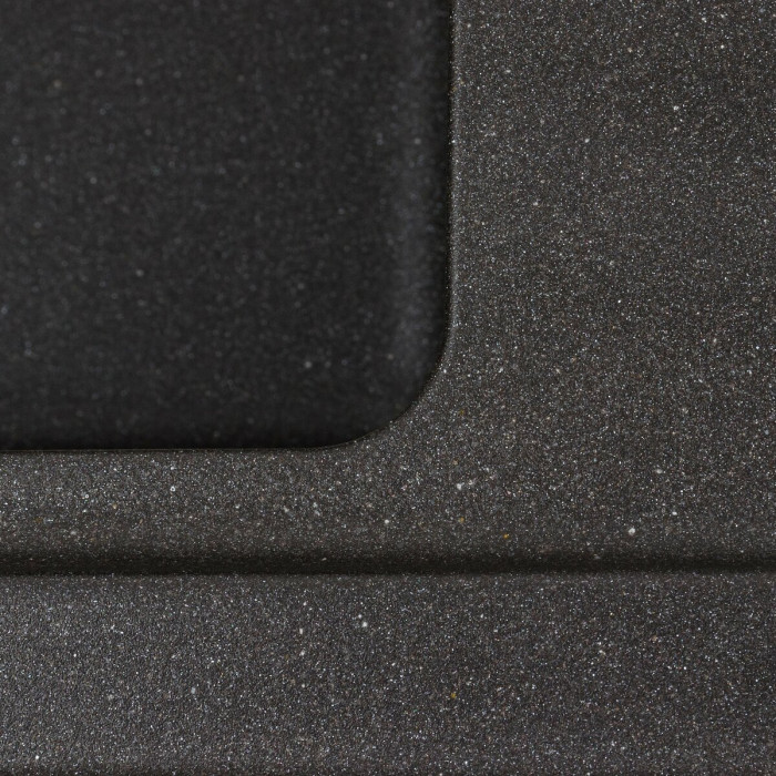 Valeso Liana 6243 Morion - ceramic granite kitchen sink 63 by 43 cm with a dish drying platform