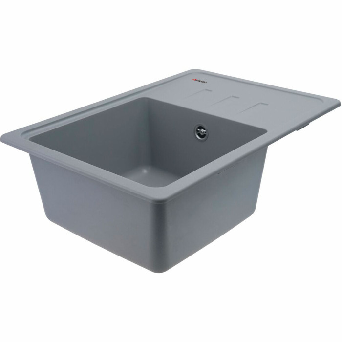 Valeso Liana 6243 gray metallic - 62/43 cm built-in "artificial stone" sink
