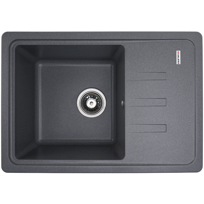 Valeso Liana 6243 gray monsoon - 62 cm rectangular granite kitchen sink, inset Valeso Liana 6243 gray monsoon - 62 cm rectangular granite kitchen sink, inset