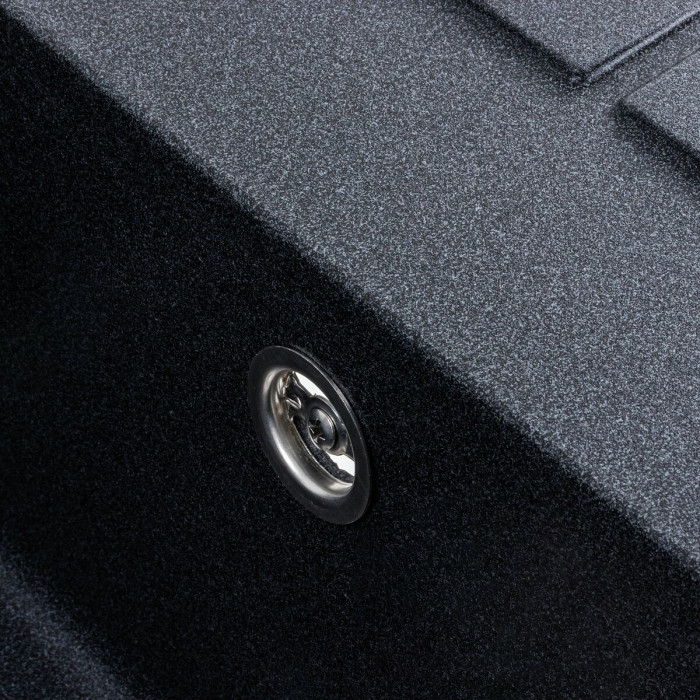 Valeso Lotos 6550 carbon – inset kitchen sink; 65/50 cm with a dish drying wing