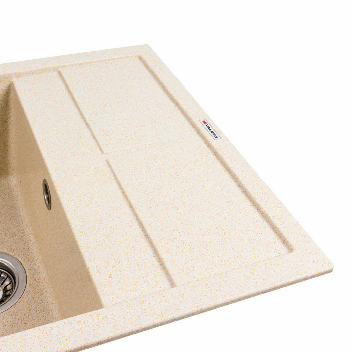Valeso 6550 Lotos sand – matte granite sink 65 cm rectangular
