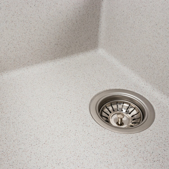 Valeso Lotos 6550 Topaz — built-in kitchen sink with drainer, 65 cm