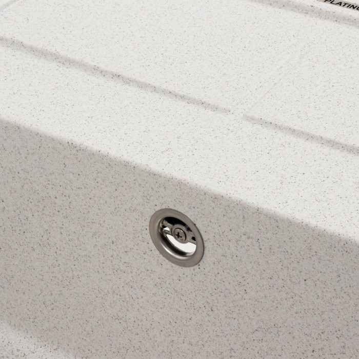 Valeso Lotos 6550 Topaz — built-in kitchen sink with drainer, 65 cm