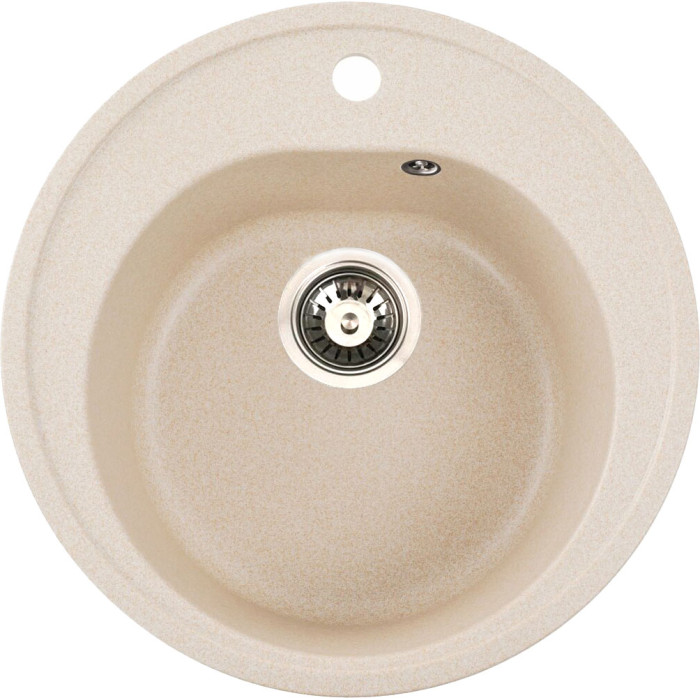 Valeso Luna 510 safari – composite inset sink with 38 cm round bowl