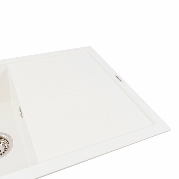 Valeso Magnum 7950 snow white - inset quartz kitchen sink 79 cm with wing