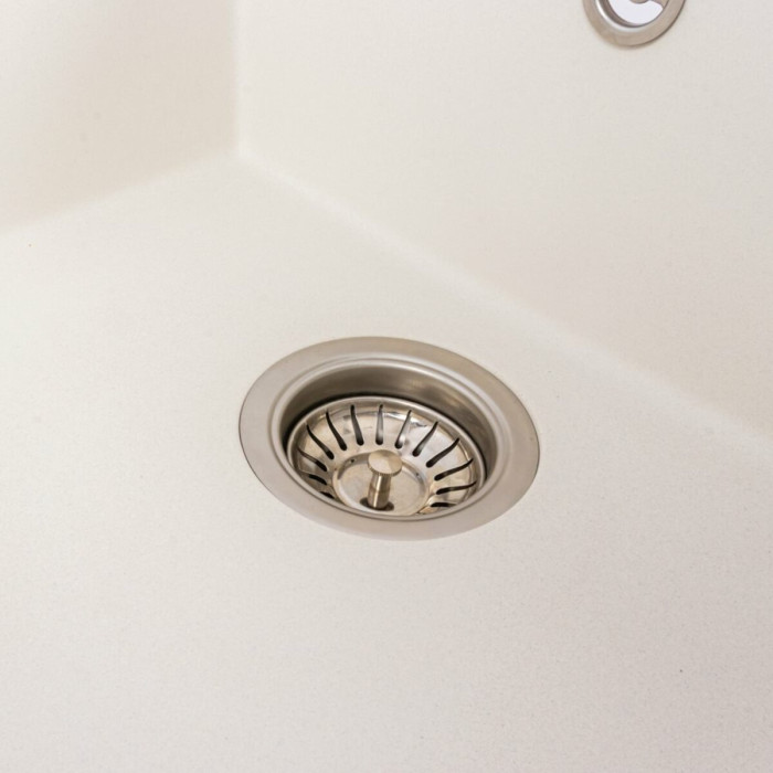 Valeso Magnum 7950 snow white - inset quartz kitchen sink 79 cm with wing