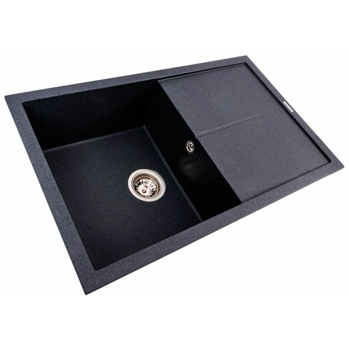 Valeso Magnum 7950 carbon - 79 cm built-in kitchen sink; large bowl + wing