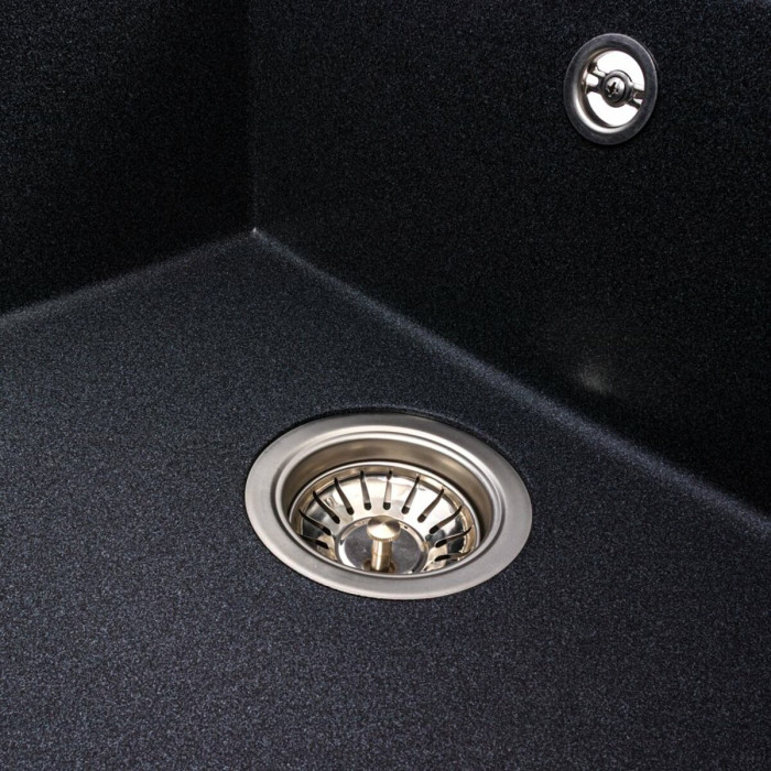 Valeso Magnum 7950 carbon - 79 cm built-in kitchen sink; large bowl + wing