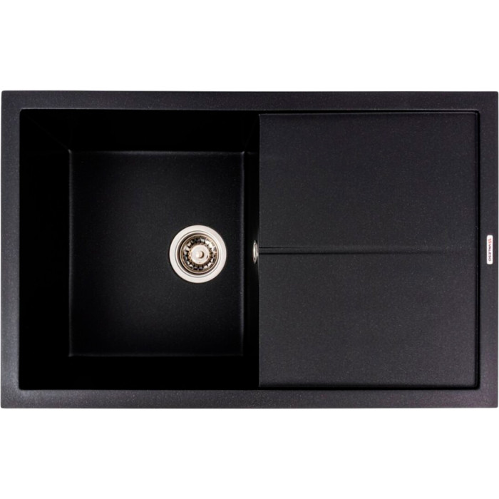 Valeso Magnum 7950 черный металлик - прямоугольная кухонная мойка 79 на 50 см Valeso Magnum 7950 черный металлик - прямоугольная кухонная мойка 79 на 50 см