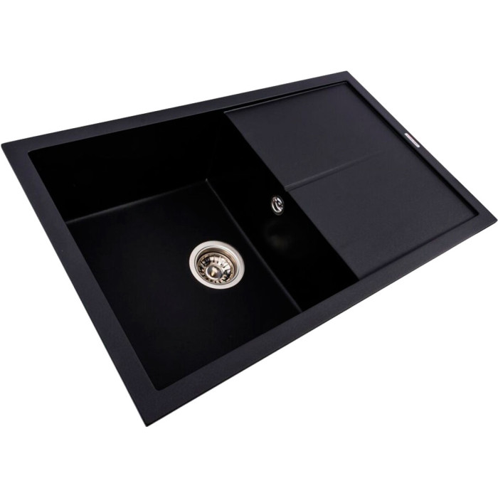 Valeso Magnum 7950 black - inset kitchen sink 79 cm, artificial stone