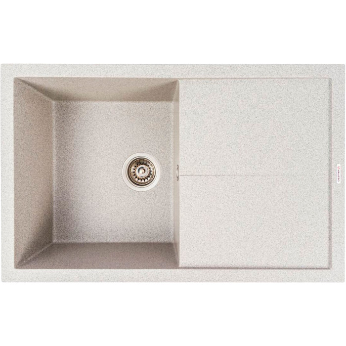 Valeso Magnum 7950 gray - matte quartz-based composite; size 79 by 50 cm