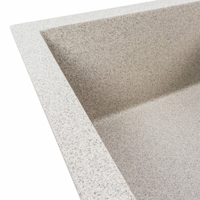 Valeso Magnum 7950 gray - matte quartz-based composite; size 79 by 50 cm