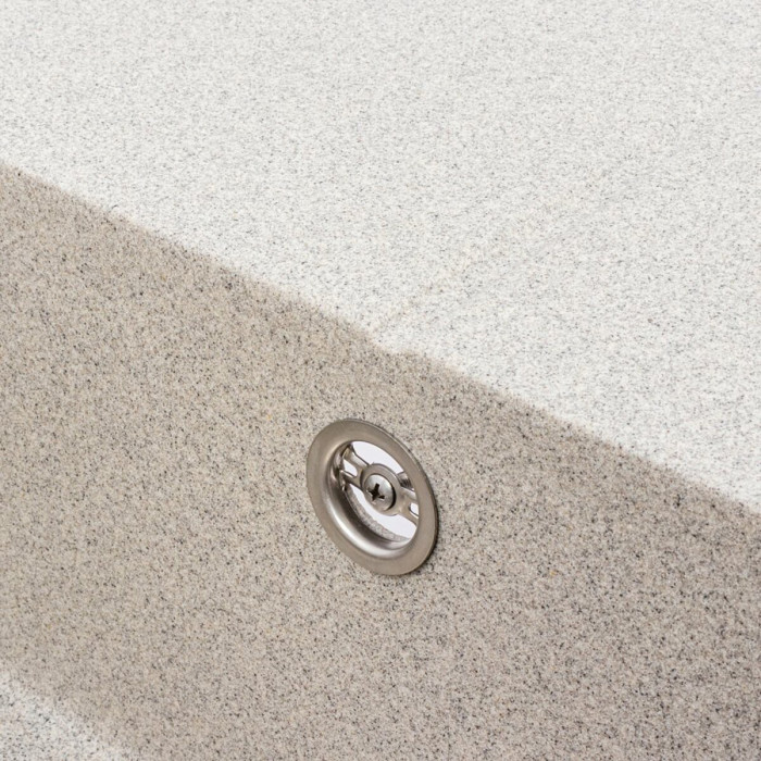 Valeso Magnum 7950 gray - matte quartz-based composite; size 79 by 50 cm
