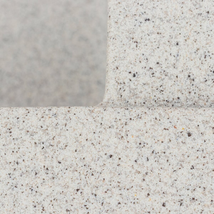 Valeso Magnum 7950 gray - matte quartz-based composite; size 79 by 50 cm