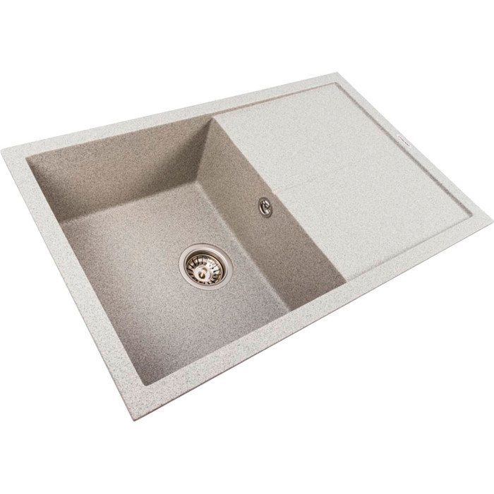 Valeso Magnum 7950 gray - matte quartz-based composite; size 79 by 50 cm