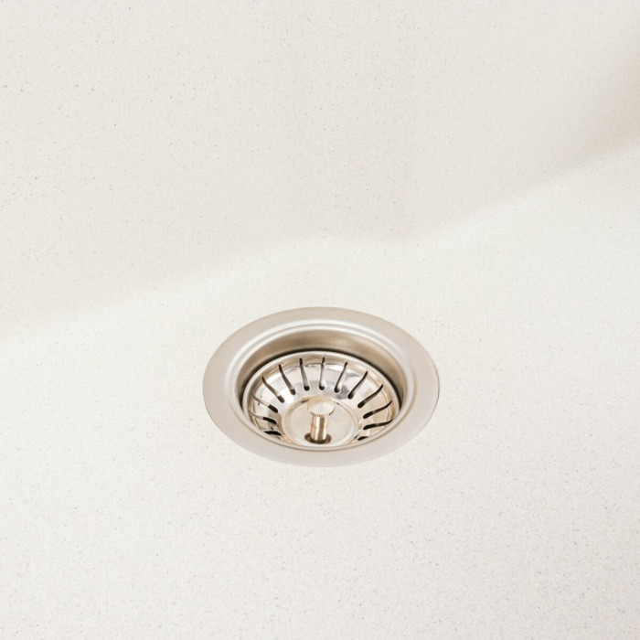 Valeso Nika 7545 white with speckles - large kitchen sink 57 cm without platform