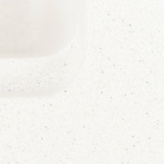 Valeso Nika 7545 white with speckles - large kitchen sink 57 cm without platform