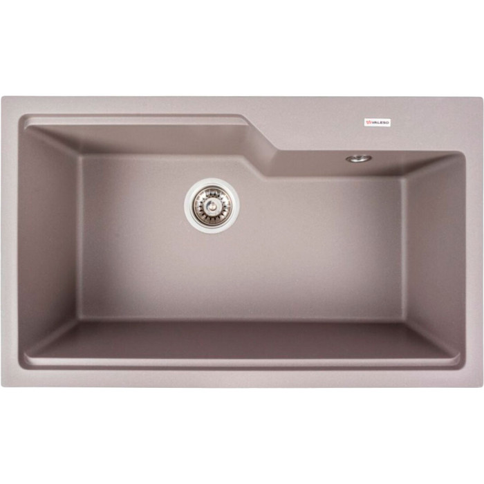 Valeso 7545 Nika dune - 75 cm large bowl sink without wing; quartz composite