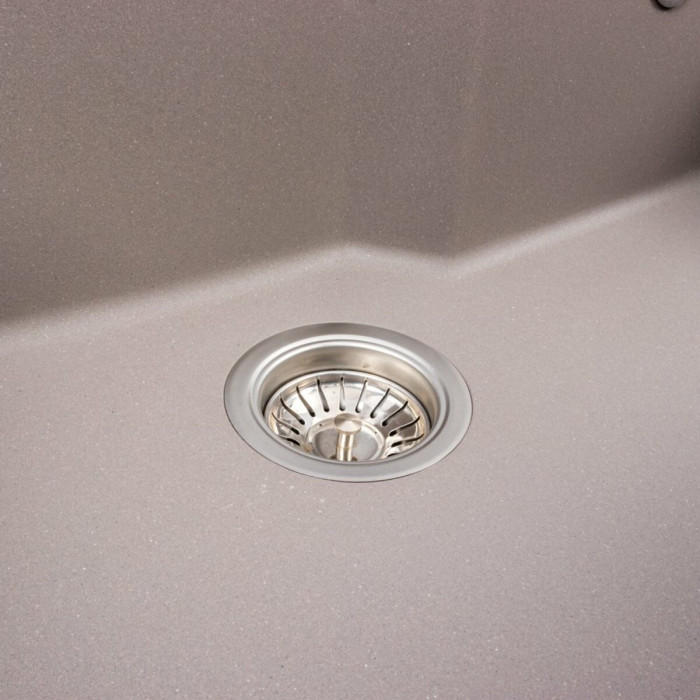 Valeso 7545 Nika dune - 75 cm large bowl sink without wing; quartz composite