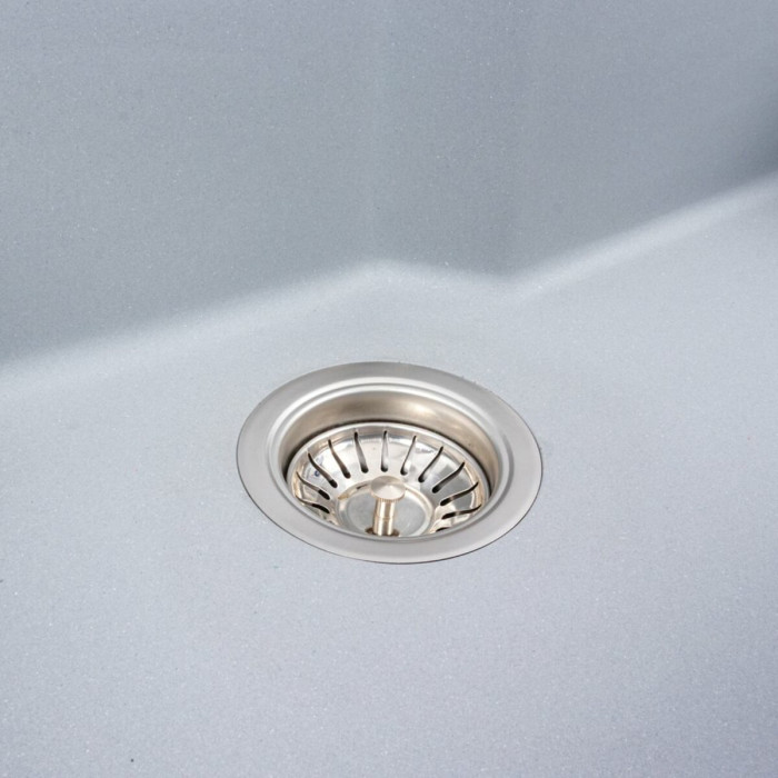 Valeso Nika 7545 gray metallic - bowl sink without wing; size 75/45 cm; depth 20 cm