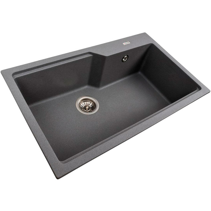 Valeso Nika 7545 gray monsoon - built-in kitchen sink 75 cm granite without wing
