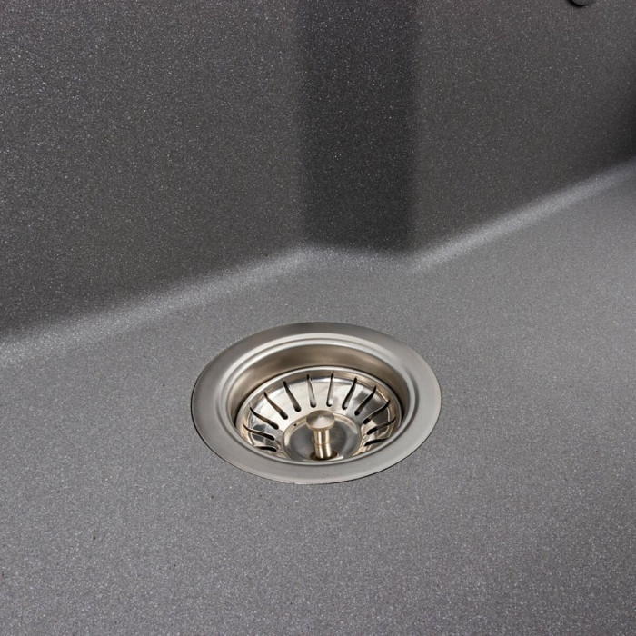 Valeso Nika 7545 gray monsoon - built-in kitchen sink 75 cm granite without wing