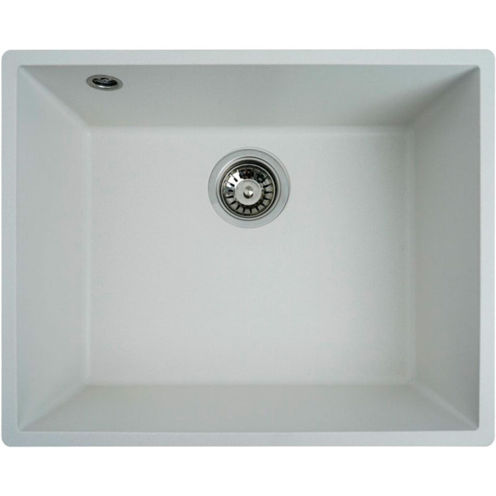 Valeso Oasis 5444 snow white - matte white composite undercounter sink