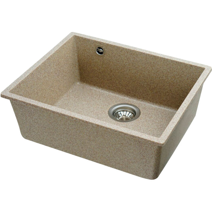 Valeso Oasis 5444 caramel - inset granite sink 54 cm for undercounter installation
