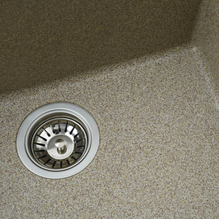 Valeso Oasis 5444 caramel - inset granite sink 54 cm for undercounter installation